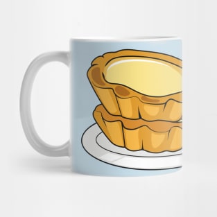 Egg tart cartoon illustration Mug